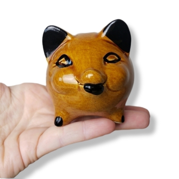 Vintage Other - 𝅺Vintage Mini Handpainted Piggy Bank